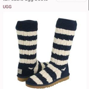 UGG Knit Striped Boots for Women size 6